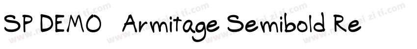 SP DEMO   Armitage Semibold Regular字体转换